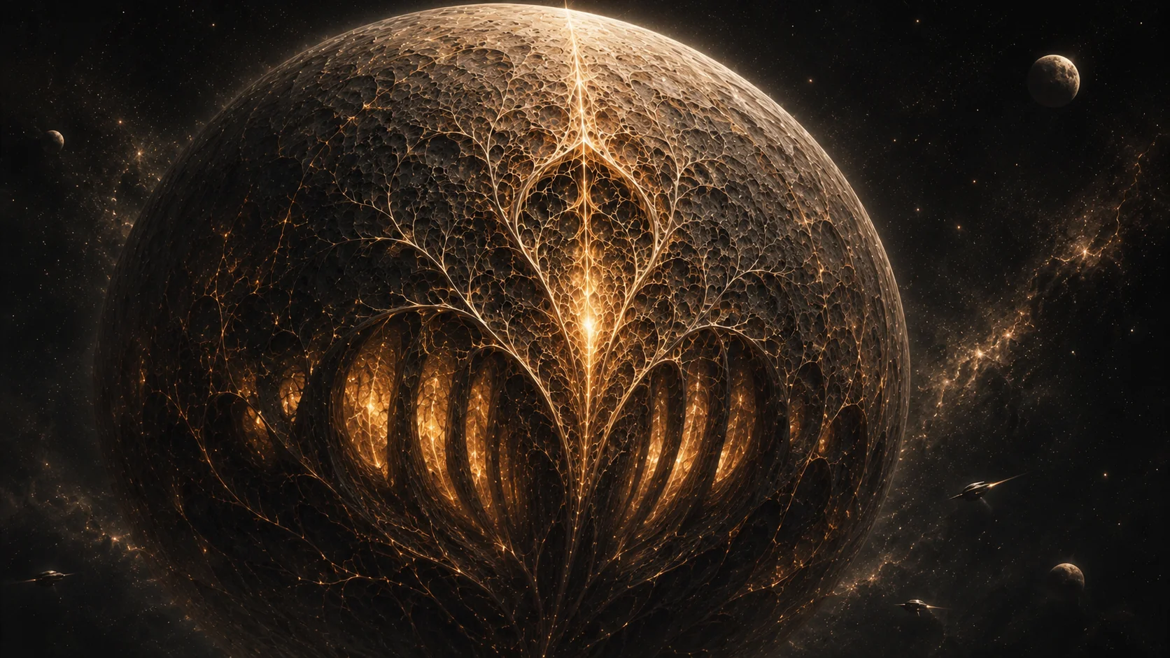 The Crown Leviathan — Continuance, the moon-sized living ship of the Salt King